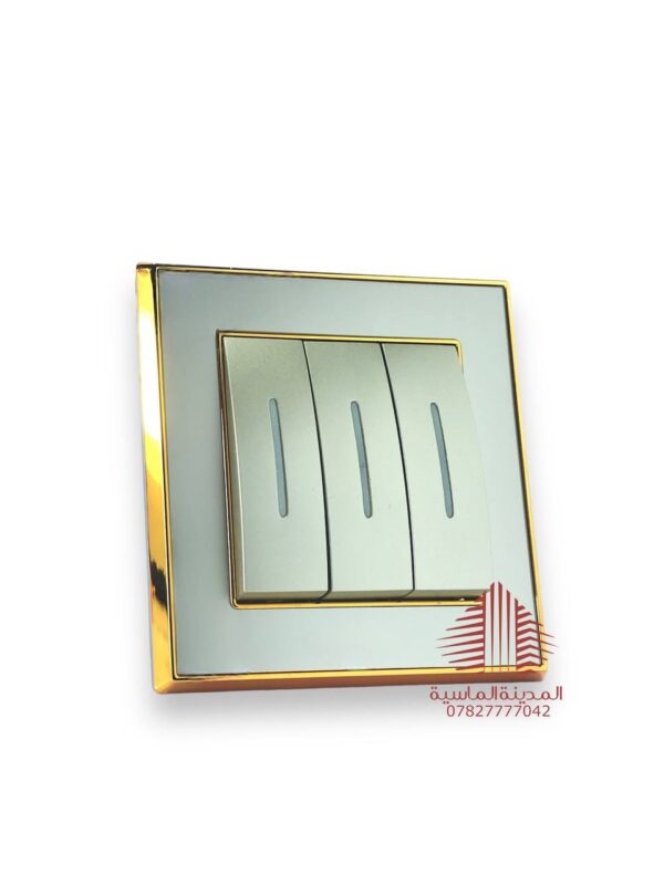 سويج 3 خط كريمي مذهب كلاسك