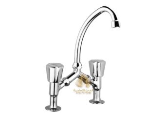 خلاط جسر فتحتين قبضه كبيره - 455