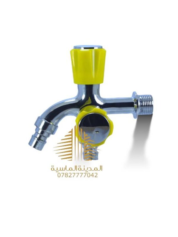 حنفيه 2 خط هوز جانبي يده بلاستك
