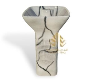 مغسله مزهريه مربعه قطعه وحده