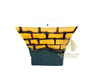 مغسله تعليك مربعه ملونه