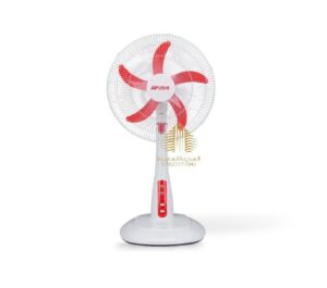 مروحة منضدي شحن احمر