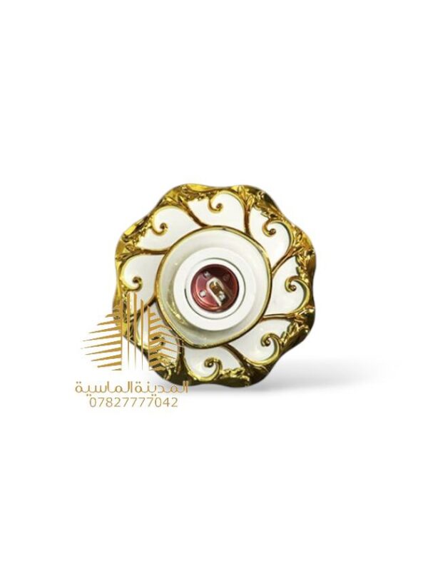 هولدر عروسه ابيض مذهب