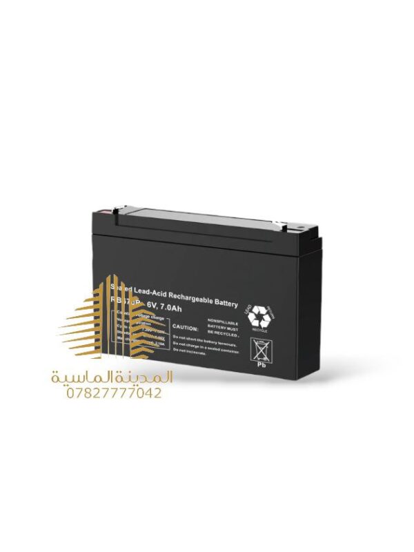 بطاريه شحن مستطيله 6V