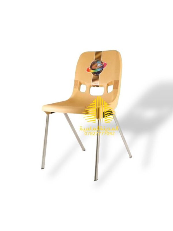 كرسي بدون مسند رجل حديد